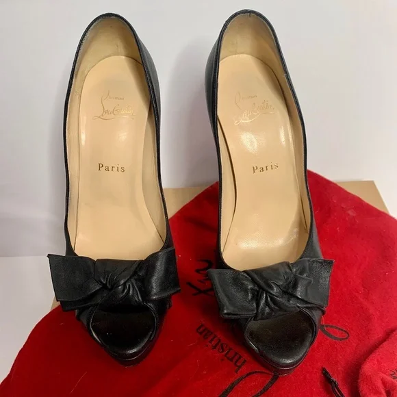 Patent Leather Christian Louboutin Butterfly Shoes Chantilly